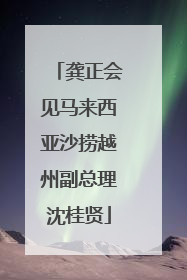龚正会见马来西亚沙捞越州副总理沈桂贤