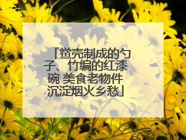 鲎壳制成的勺子、竹编的红漆碗 美食老物件沉淀烟火乡愁