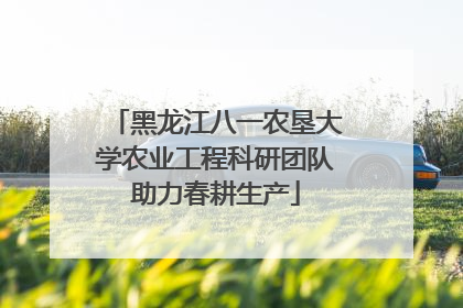 黑龙江八一农垦大学农业工程科研团队助力春耕生产