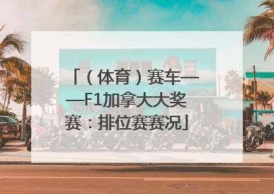 （体育）赛车——F1加拿大大奖赛：排位赛赛况