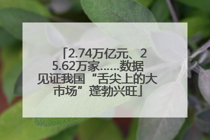 2.74万亿元、25.62万家……数据见证我国“舌尖上的大市场”蓬勃兴旺