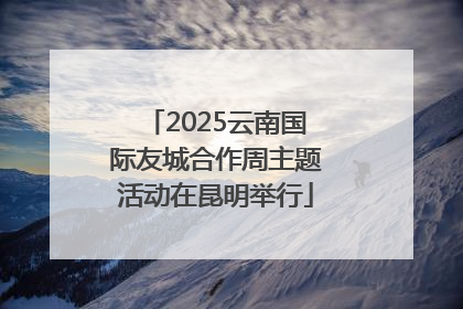 2025云南国际友城合作周主题活动在昆明举行