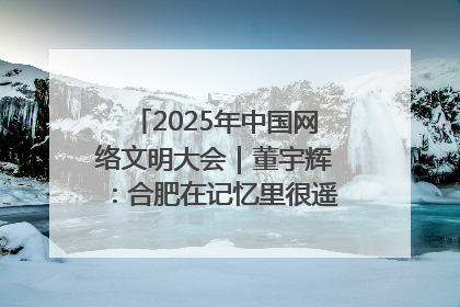 2025年中国网络文明大会｜董宇辉：合肥在记忆里很遥远也很亲切