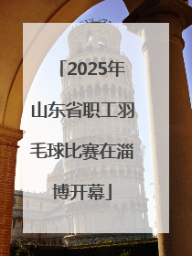 2025年山东省职工羽毛球比赛在淄博开幕