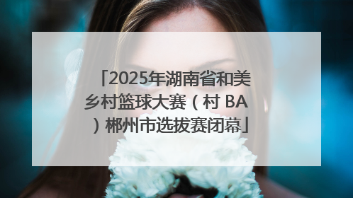 2025年湖南省和美乡村篮球大赛（村 BA）郴州市选拔赛闭幕