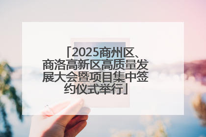 2025商州区、商洛高新区高质量发展大会暨项目集中签约仪式举行