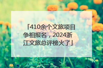 410余个文旅项目争相报名，2024浙江文旅总评榜火了