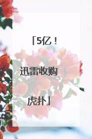 5亿！迅雷收购虎扑