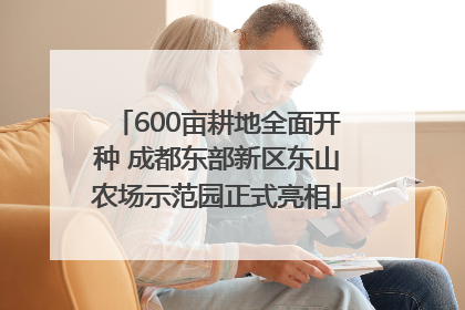 600亩耕地全面开种 成都东部新区东山农场示范园正式亮相