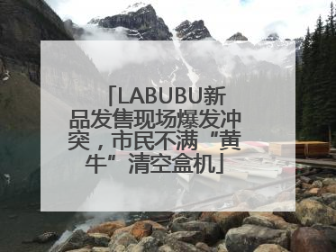 LABUBU新品发售现场爆发冲突，市民不满“黄牛”清空盒机